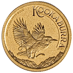 2024 1/10 oz Australian Gold Kookaburra Bullion Coin (Pre-Owned in Good Condition)