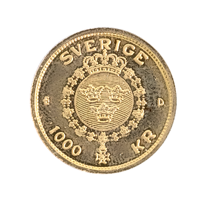 5.22 Gram Gold Swedish Gold 1000 Kronor Bullion Coin (Various Years)