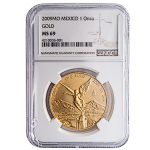 2009 1 oz Mexican Gold Libertad Bullion Coin - Graded MS 69 by NGC