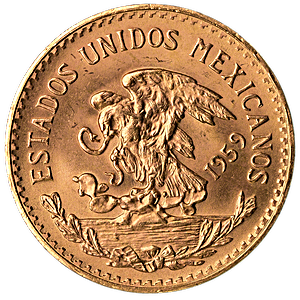 15 Gram Gold Mexico Gold 20 Peso Bullion Coin (Various Years)