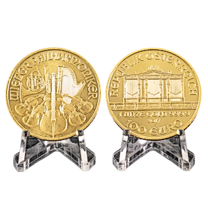 2 pcs of 1 oz 2017 Austrian Gold Philharmonic Coins - Total 2 oz Gold