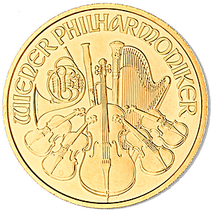 2013 1/2 oz Austrian Gold Philharmonic Bullion Coin