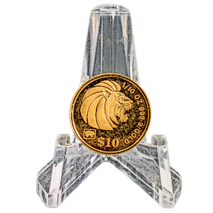 1995 1/10 oz Singapore Gold Lion Coin