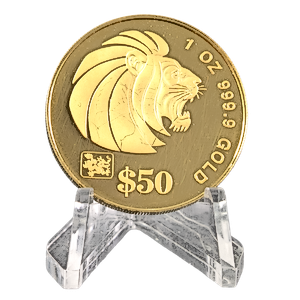 2000 1 oz Singapore Gold Lion Coin
