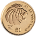 1997 1/20 oz Singapore Gold Lion Bullion Coin thumbnail