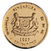 1997 1/20 oz Singapore Gold Lion Bullion Coin thumbnail