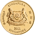 2001 1 oz Singapore Gold Lion Bullion Coin thumbnail