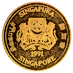 1991 1/20 oz Singapore Gold Lion Bullion Coin thumbnail