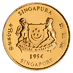 1994 1 oz Singapore Gold Lion Bullion Coin thumbnail
