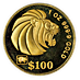 1995 1 oz Singapore Gold Lion Bullion Coin thumbnail