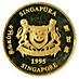 1995 1 oz Singapore Gold Lion Bullion Coin thumbnail