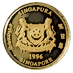 1996 1/20 oz Singapore Gold Lion Bullion Coin thumbnail