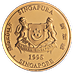 1995 1/2 oz Singapore Gold Lion Bullion Coin thumbnail