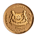 1995 1/20 oz Singapore Gold Lion Bullion Coin thumbnail