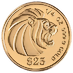 1990 1/4 oz Singapore Gold Lion Bullion Coin thumbnail
