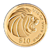 1990 1/10 oz Singapore Gold Lion Bullion Coin  thumbnail