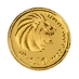 1992 1/10 oz Singapore Gold Lion Bullion Coin thumbnail