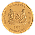 1993 1 oz Singapore Gold Lion Bullion Coin thumbnail