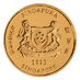 1993 1 oz Singapore Gold Lion Bullion Coin thumbnail