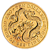 1983 1 oz Singapore Gold Dragon Proof Coin (Pre-Owned in Good Condition)