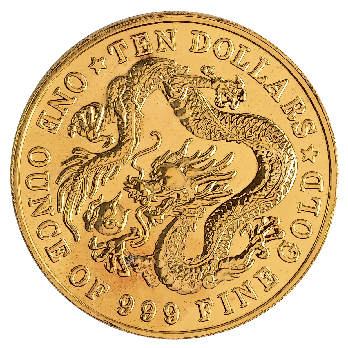 Singapore Gold Dragon 1983 - Proof - Circulated in good condition - 1 oz