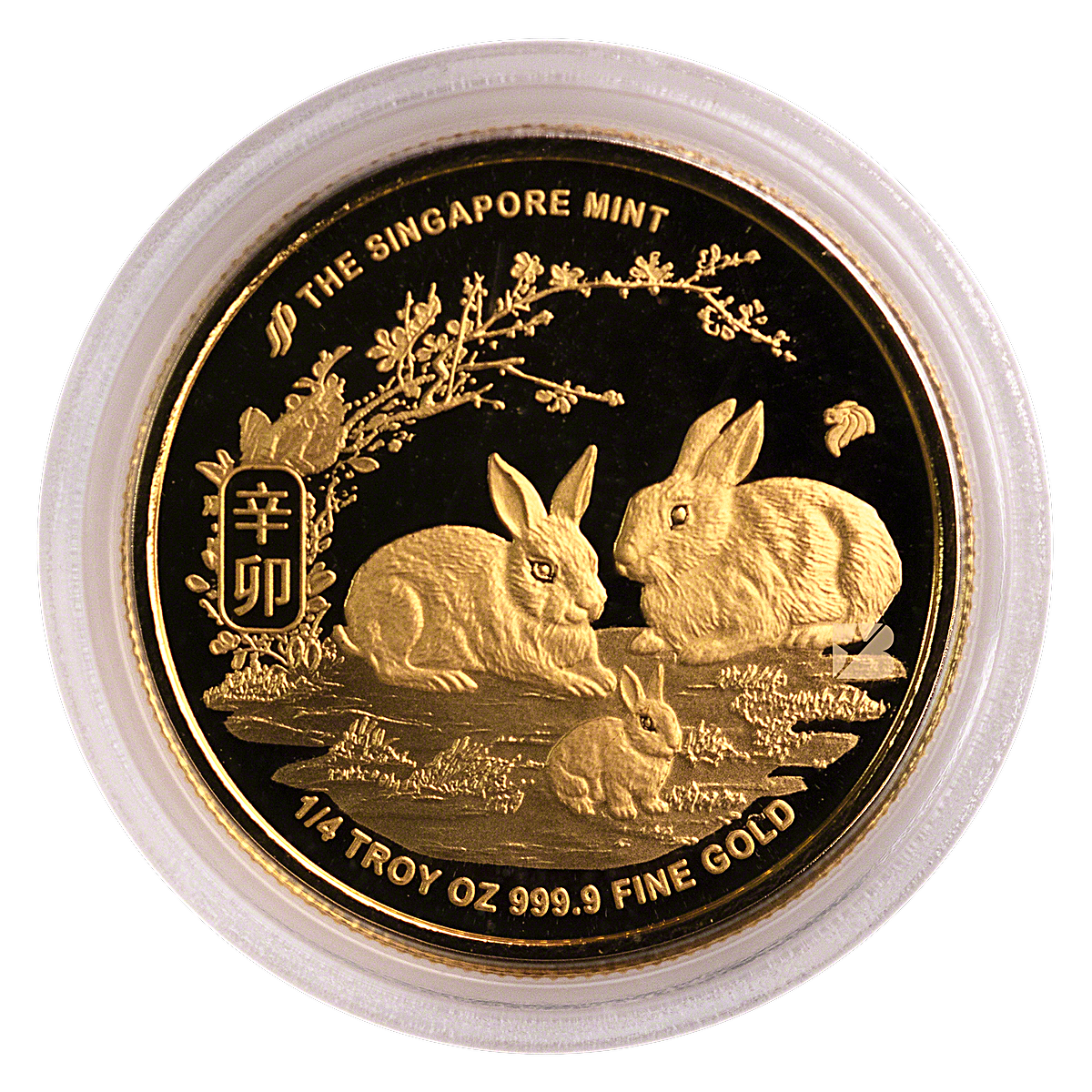 singapore-mint-gold-lunar-series-2011-year-of-the-rabbit-circulated