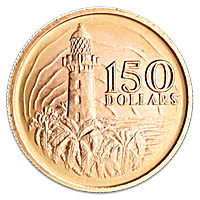 Singapore 150th anniversary commemorative coin 1969 - 150 dollars - 22.79 g gold Singapore 150th anniversary commemorative coin 1969 - 150 dollars - 22.79 g gold