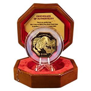 2022 1 oz Singapore Mint Gold Octagon Lunar Series 