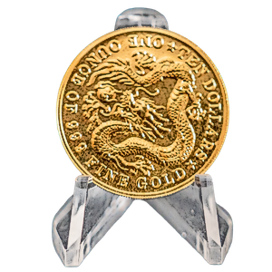 1983 1 oz Singapore Gold Dragon Proof Coin (Pre-Owned in Good Condition)