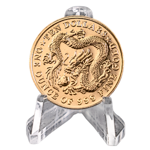 1983 1 oz Singapore Gold Dragon Proof Coin (Pre-Owned in Good Condition)