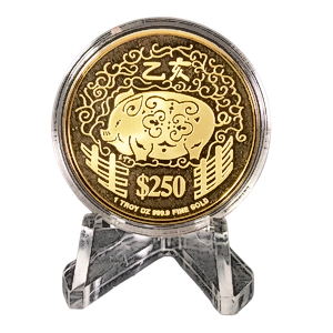 1995 1 oz Singapore Mint Gold 