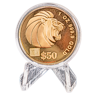1997 1 oz Singapore Gold Lion Coin