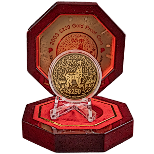 2003 1 oz Singapore Mint Gold Lunar Series 