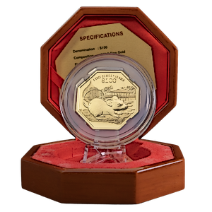 2020 1 oz Singapore Mint Gold Octagon Lunar Series 