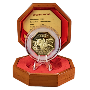 2023 1oz Singapore Mint Gold Octagon Lunar Series 