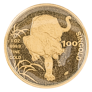 1986 1 oz Singapore Mint Singold Lunar Series 
