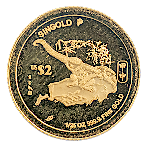 2004 1/25 oz Singapore Mint Lunar Series 