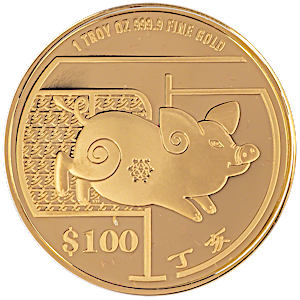 2007 1 oz Singapore Mint 