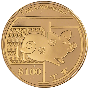 2007 1 oz Singapore Mint 