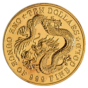 1983 1 oz Singapore Gold Dragon Proof Coin (Pre-Owned in Good Condition)