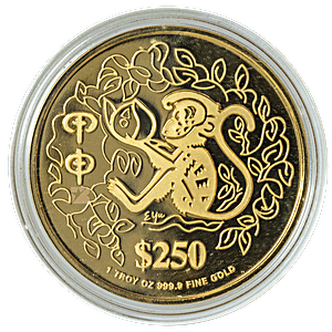 2004 1 oz Singapore Mint Lunar Series 