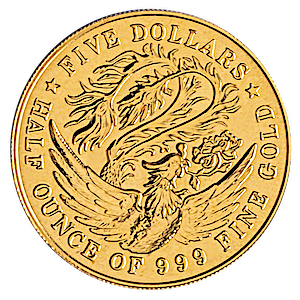 1983 1/2 oz Singapore Gold Phoenix Proof Coin (Pre-Owned in Good Condition)