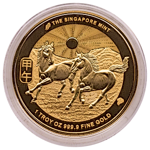 2014 1 oz Singapore Mint Lunar Series 