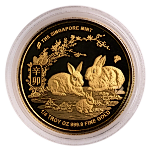 2011 1/4 oz Singapore Mint Lunar Series 