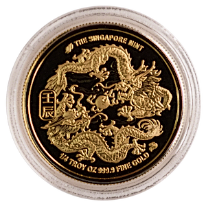 2012 1/4 oz Singapore Mint Lunar Series 