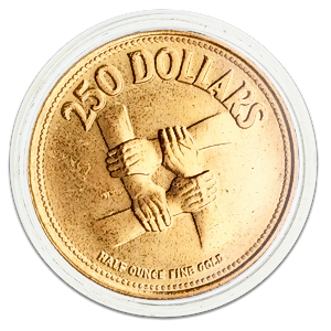 1975 15.55 Gram Singapore 10th Anniversary Gold Coin - Multi Racialism