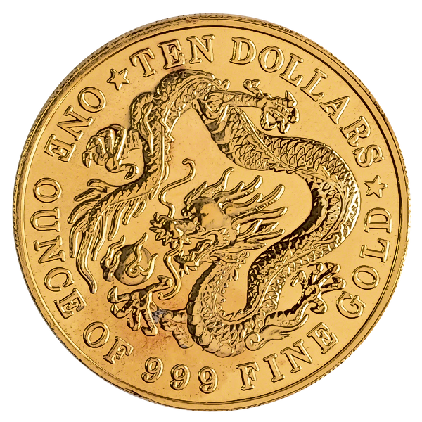 Singapore Gold Dragon 1983 - Proof - Circulated in good condition