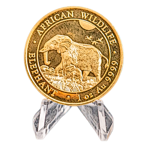 2022 1 oz Somalian Gold Elephant Coin (Pre-Owned in Good Condition)