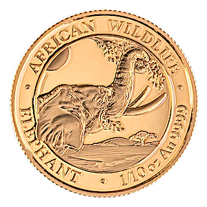 2023 1/10 oz Somalian Gold Elephant Bullion Coin