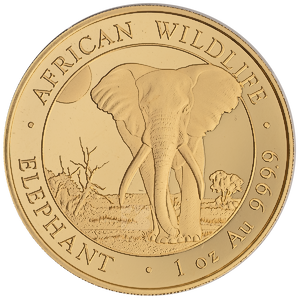 2025 1 oz Somalian Gold Elephant Bullion Coin